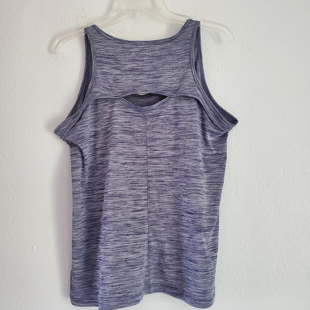 Columbia Tank Top Womens Large Blue Racerback Lightweight Athletic Gym Shirt‎ - Picture 6 of 7